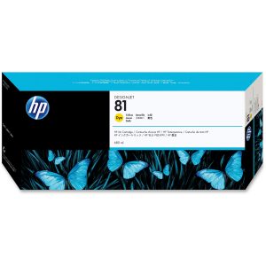 کارتریج پلاتر اچ پی 81 زرد اورجینال HP 81 Yellow ink cartridge