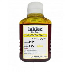 جوهر 100 میل اینکتک داخلی 135 زرد اچ پی Inktec 100ml ink HP 135 yellow