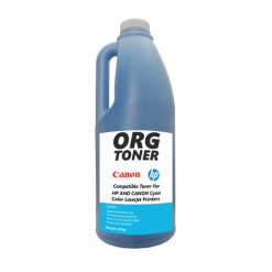 تونر شارژ 500g کارتریج اچ پی و کانن آبی ORG Toner Cyan 500g HP And Canon