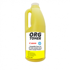 تونر شارژ 500g کارتریج اچ پی و کانن زرد ORG Toner Yellow 500g HP And Canon