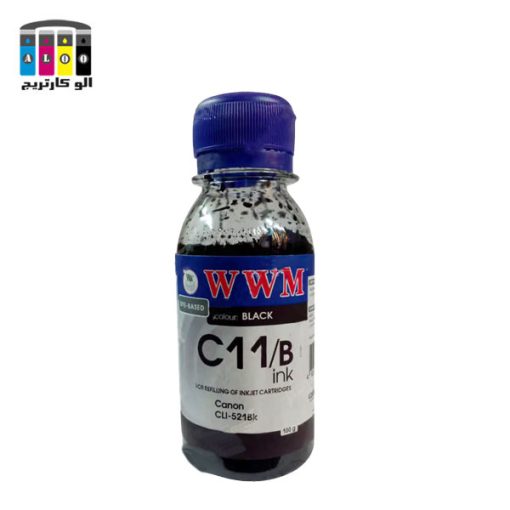 جوهر 100 سی سی کانن رنگ مشکی Black WWM CANON 100cc INK