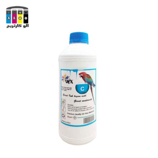 جوهر 1 لیتری وکس کانن رنگ آبی cyan WOX litre ink CANON