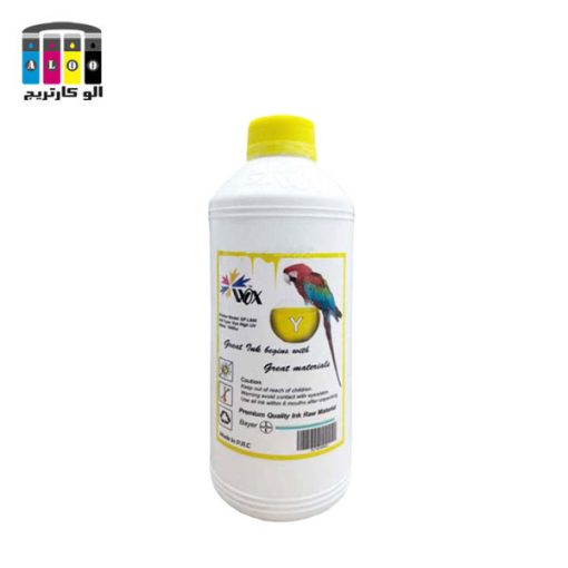 جوهر 1 لیتری وکس کانن رنگ زرد yellow WOX litre ink CANON